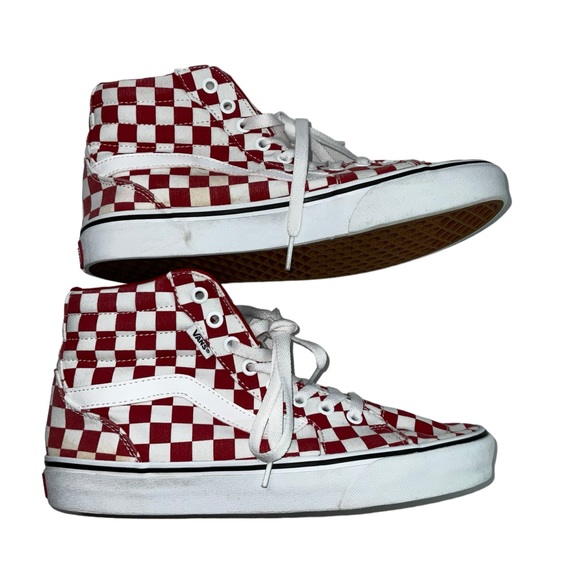 Vans Womens SK8 Filmore Red Checkerboard Red White Shoe Size 9 - Picture 5 of 7